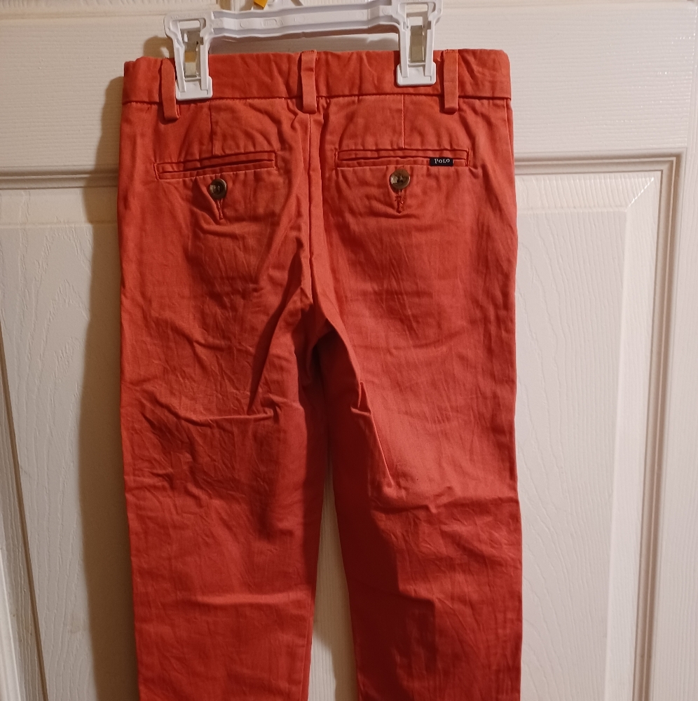 Polo Ralph Lauren Cotton Skinny Pant, Size 5 Berry color